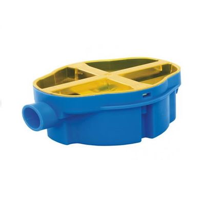 H140 ovale Inbouwdoos 40mm 1x16mm tbv dubbele wandcontactdoos vlak op de muur