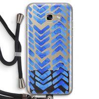 Blauwe pijlen: Samsung Galaxy A5 (2017) Transparant Hoesje met koord