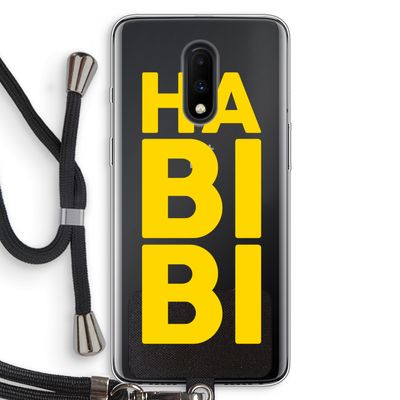 Habibi Majorelle : OnePlus 7 Transparant Hoesje met koord