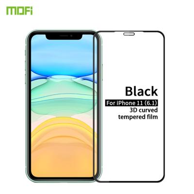 Voor iPhone 11 MOFI 9H 3D explosieveilige gebogen scherm gehard glas film (zwart)