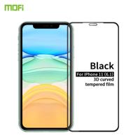 Voor iPhone 11 MOFI 9H 3D explosieveilige gebogen scherm gehard glas film (zwart)