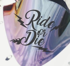Rijden of sterven motorfiets stickers