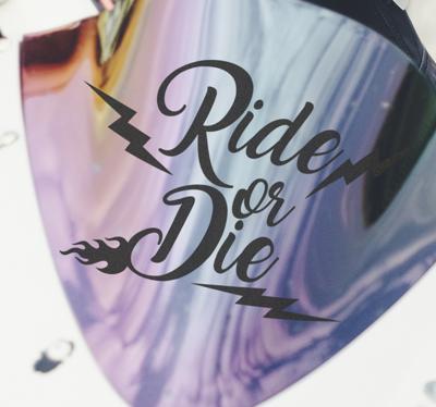 Rijden of sterven motorfiets stickers