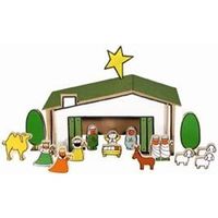 Kerststal hout Dick Bruna Kerststal hout Dick Bruna