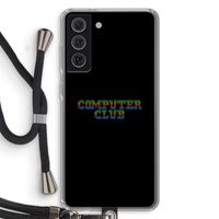 Retro: Samsung Galaxy S21 FE Transparant Hoesje met koord