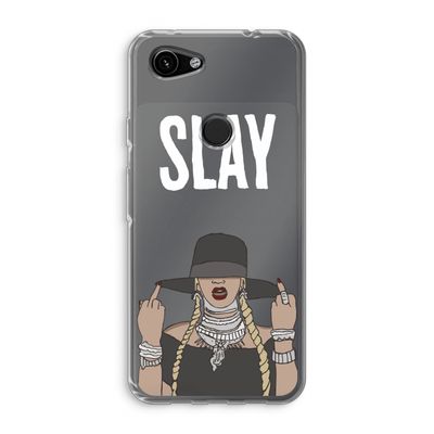 Slay All Day: Google Pixel 3a Transparant Hoesje