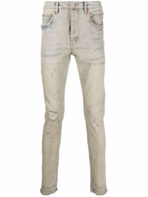 Purple Brand jean skinny à effet usé - Bleu