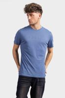 Guess SS Classic Pima EMB T-Shirt Heren Blauw - Maat S - Kleur: Blauw | Soccerfanshop