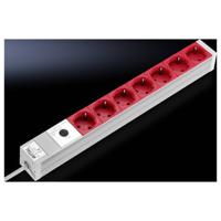 Rittal DK 7240.260 Stekkerdoos Zevenvoudig, Met apparaatbus Aluminium Meerdere kleuren 1 stuk(s)