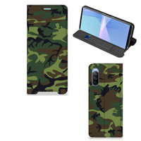 Sony Xperia 10 III Hoesje met Magneet Army Dark