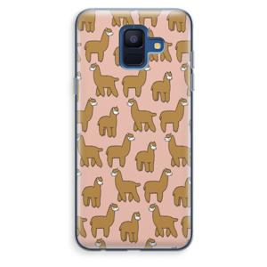 Alpacas: Samsung Galaxy A6 (2018) Transparant Hoesje