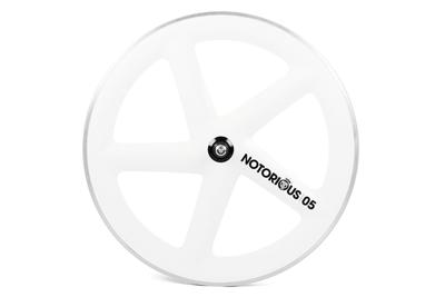 BLB Notorious 05 Five-Spoke Baanfiets Voorwiel - Wit BLB Notorious 05 Five-Spoke Baanfiets Voorwiel - Wit