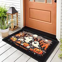 halloween ghost pompoen deurmat keuken mat vloermat antislip gebied tapijt oliebestendig tapijt binnen buiten mat slaapkamer decor badkamer mat entree tapijt Lightinthebox