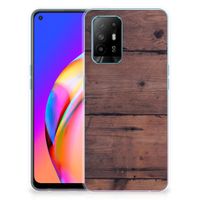 OPPO A94 5G | Reno5 Z Bumper Hoesje Old Wood