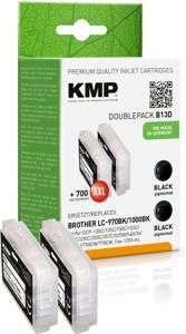 KMP Inktcartridge vervangt Brother LC-970BK Compatibel 2-pack Zwart B13D 1060,0021