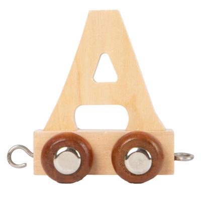 Small Foot - houten lettertrein - a - 12 stuks