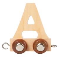 Small Foot - houten lettertrein - a - 12 stuks