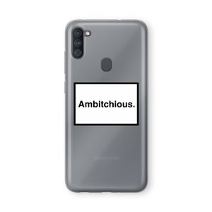 Ambitchious: Samsung Galaxy A11 Transparant Hoesje