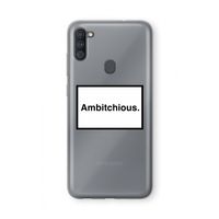 Ambitchious: Samsung Galaxy A11 Transparant Hoesje