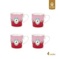 Pip Studio Mokken - Love Birds Medallion - Rood Roze - 150ml - thumbnail