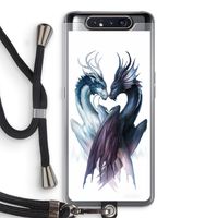 Yin Yang Dragons: Samsung Galaxy A80 Transparant Hoesje met koord Yin Yang Dragons: Samsung Galaxy A80 Transparant Hoesje met koord