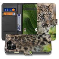 Fairphone 6 | Book Case | Hoesje Baby Luipaard Design Met Pasjes En Robuuste Bescherming