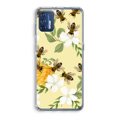 No flowers without bees: Motorola Moto G9 Plus Transparant Hoesje