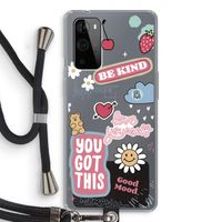 Positivity: OnePlus 9 Pro Transparant Hoesje met koord