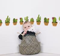 Ornament muursticker cactus collectie