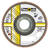 Flexovit Vlaklamellenschijf FI FLD FDSP diameter 110 x asgat 22mm P120 - thumbnail