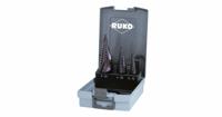 RUKO 101026FRO Getrapteboorset 3-delig 4 - 12 mm, 4 - 20 mm, 4 - 30 mm HSS 3 vlakken schacht 1 set(s)