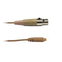 Audac 3-polige mini XLR kabel huidskleur voor div. headsets