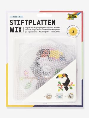 Set van 3 pegboards voor strijkkralen BASIC MEDIUM FOLIA doorzichtig