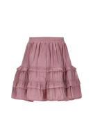 Le Chic winter rok meisjes - roze - Thasmin - silky, ruffle