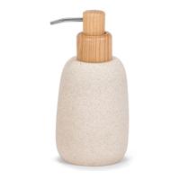 Zeepdispenser Andrea House 280 ml Essenhout Zandsteen (Ø 8 x 17 cm)