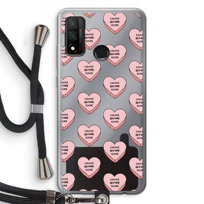 Chicks before dicks: Huawei P Smart (2020) Transparant Hoesje met koord