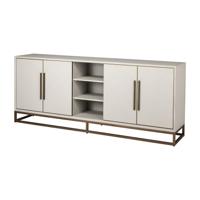 Richmond Dressoir 'Whitebone' Eiken en Brass, 225cm, kleur Verona Grey