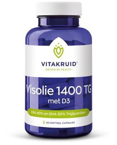 Visolie 1400 met D3 Triglyceriden EPA 40% DHA 30%