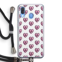 GIRL POWER: Samsung Galaxy A40 Transparant Hoesje met koord