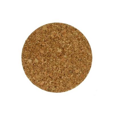 Glazen onderzetters van kurk - rond - 6x stuks - dia 9,5 cm x 3 mm