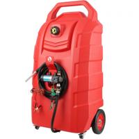 VEVOR 32 gallon brandstoftrolley Brandstofopslag op wielen met 12V DC 140W transferpomp (alleen diesel) Debiet dieselbrandstoftank 40 l/min voor vrachtwagens Boten