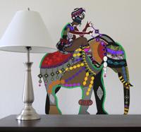 sticker olifant met ruiter India