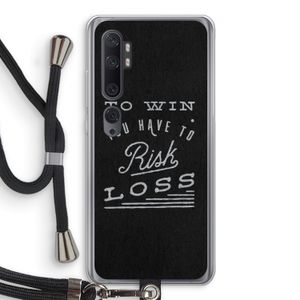 Risk loss: Xiaomi Mi Note 10 Transparant Hoesje met koord