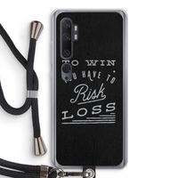 Risk loss: Xiaomi Mi Note 10 Transparant Hoesje met koord