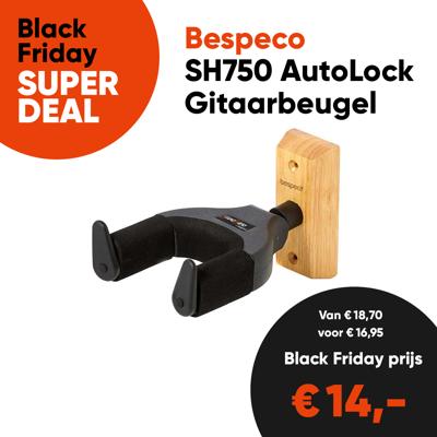 Bespeco SH750 Auto-Lock Gitaar Muurbeugel Bespeco SH750 Auto-Lock Gitaar Muurbeugel