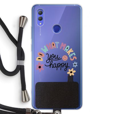 Happy days: Honor Note 10 Transparant Hoesje met koord