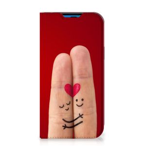 iPhone 14 Pro Hippe Standcase Liefde - Origineel Romantisch Cadeau