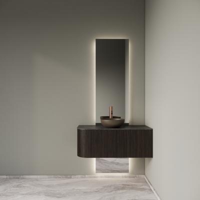 Badkamermeubelset Gliss Design Alluro 100 cm Rechts Ebony