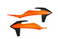 UFO PLAST Radiator covers ufo ktm orange/ black