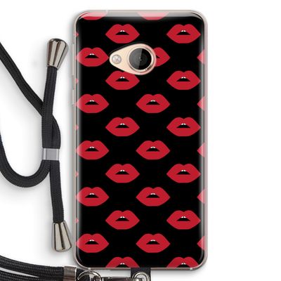 Lips: HTC U Play Transparant Hoesje met koord